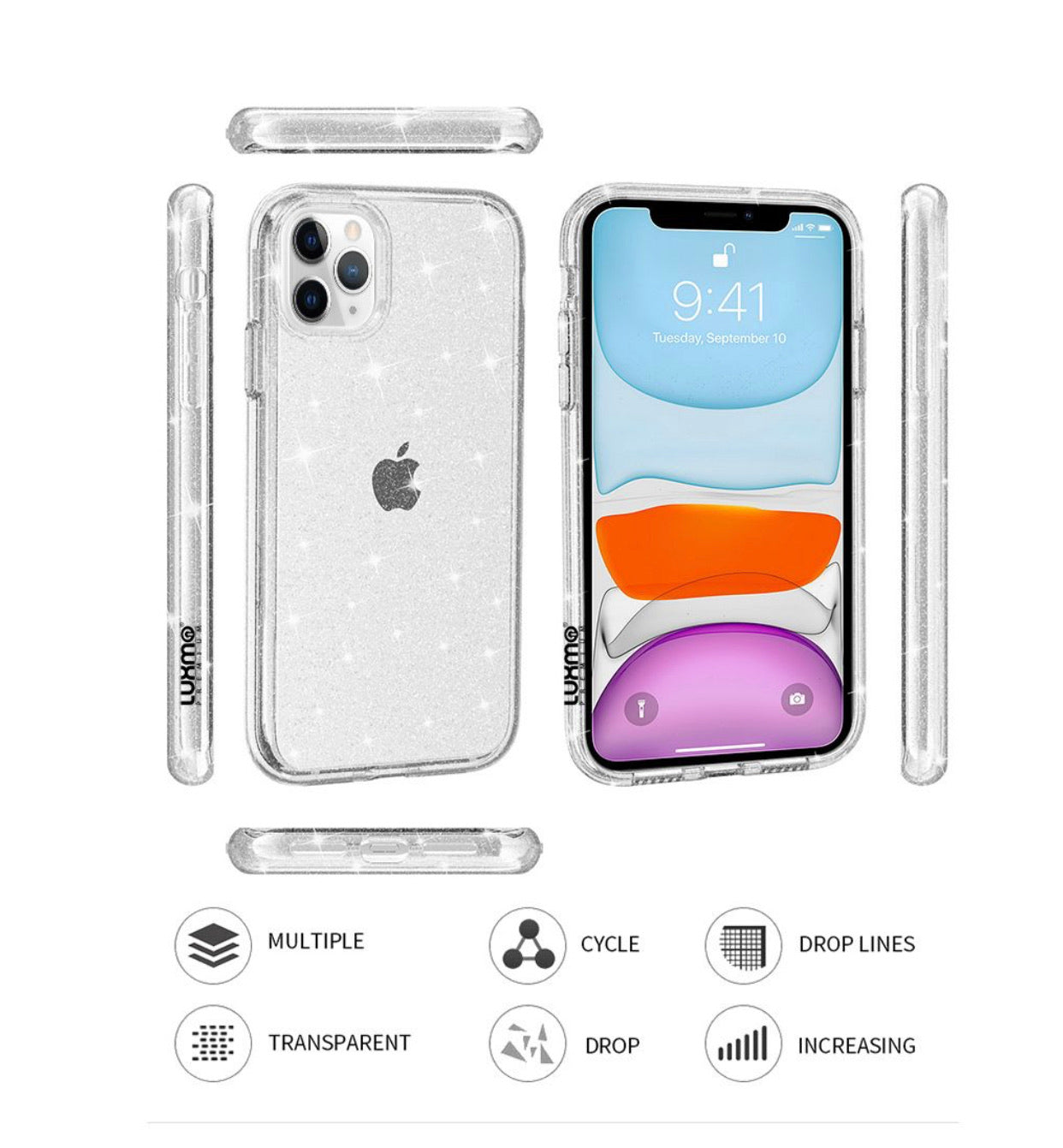 iPhone 12/Pro (6.1) Premium Sparkle Case