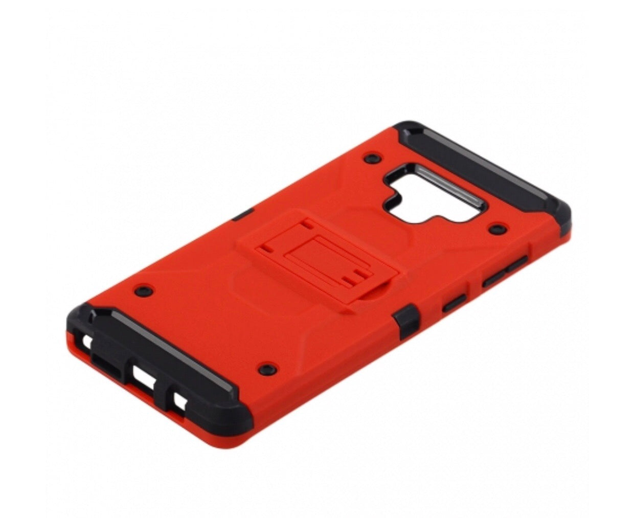 SAMSUNG GALAXY NOTE 9 - RED COLORED HORIZONTAL HARD BACK KICKSTAND CASE