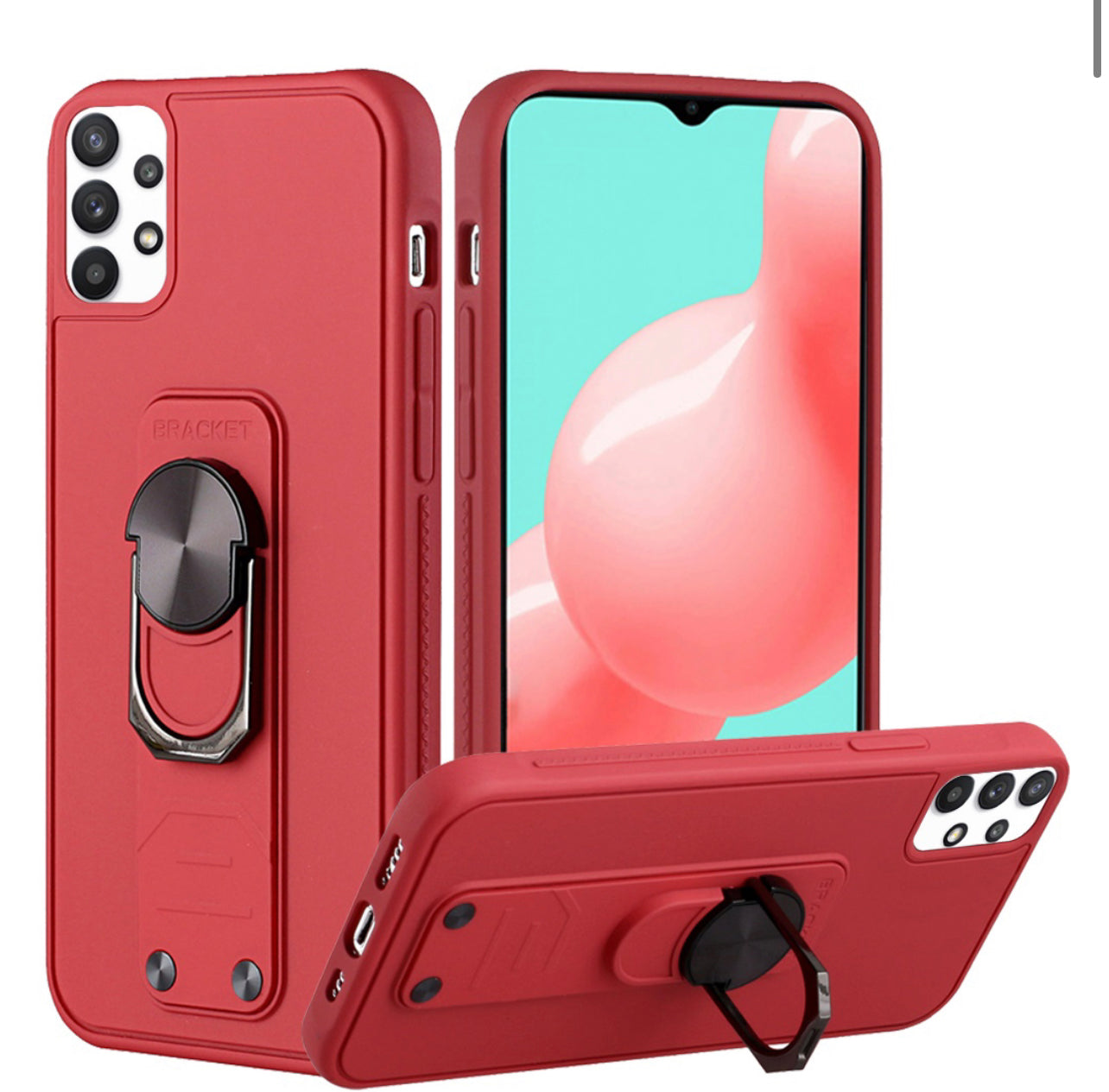 Samsung Galaxy A32 Tough Hybrid Ring Stand Case
