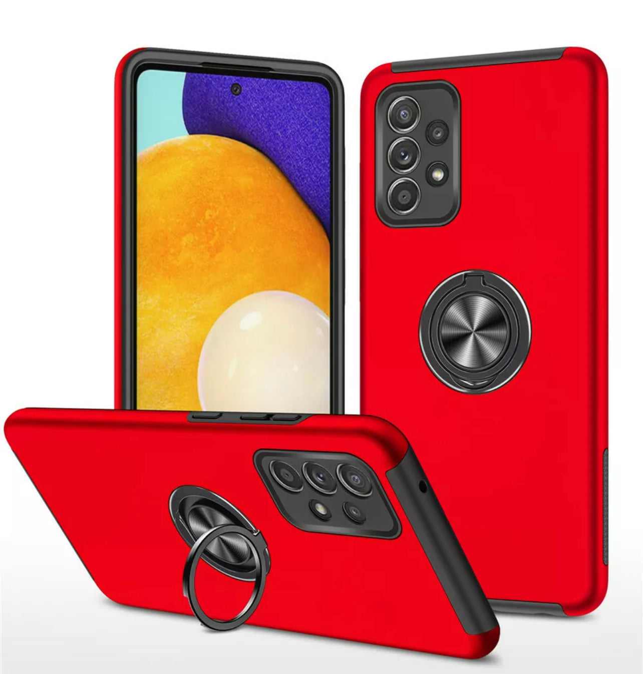 Samsung Galaxy A12 Magnetic Ring Stand Cover