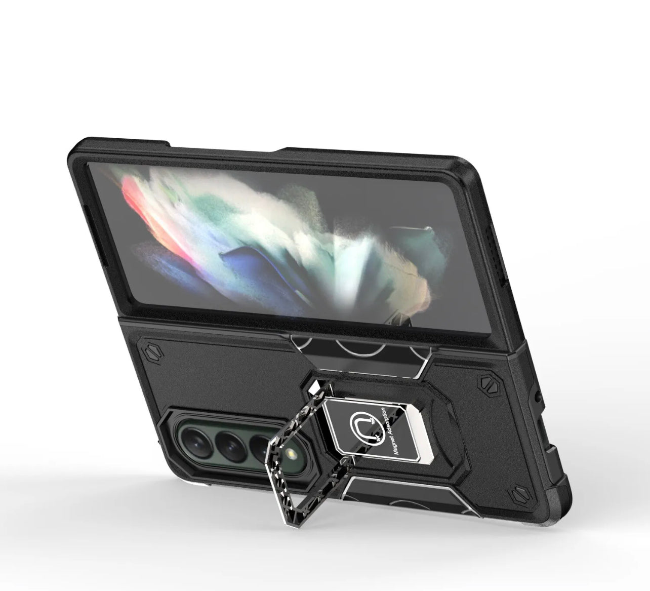 Samsung Galaxy Z Fold 4 Magnetic Ring Stand Case Cover