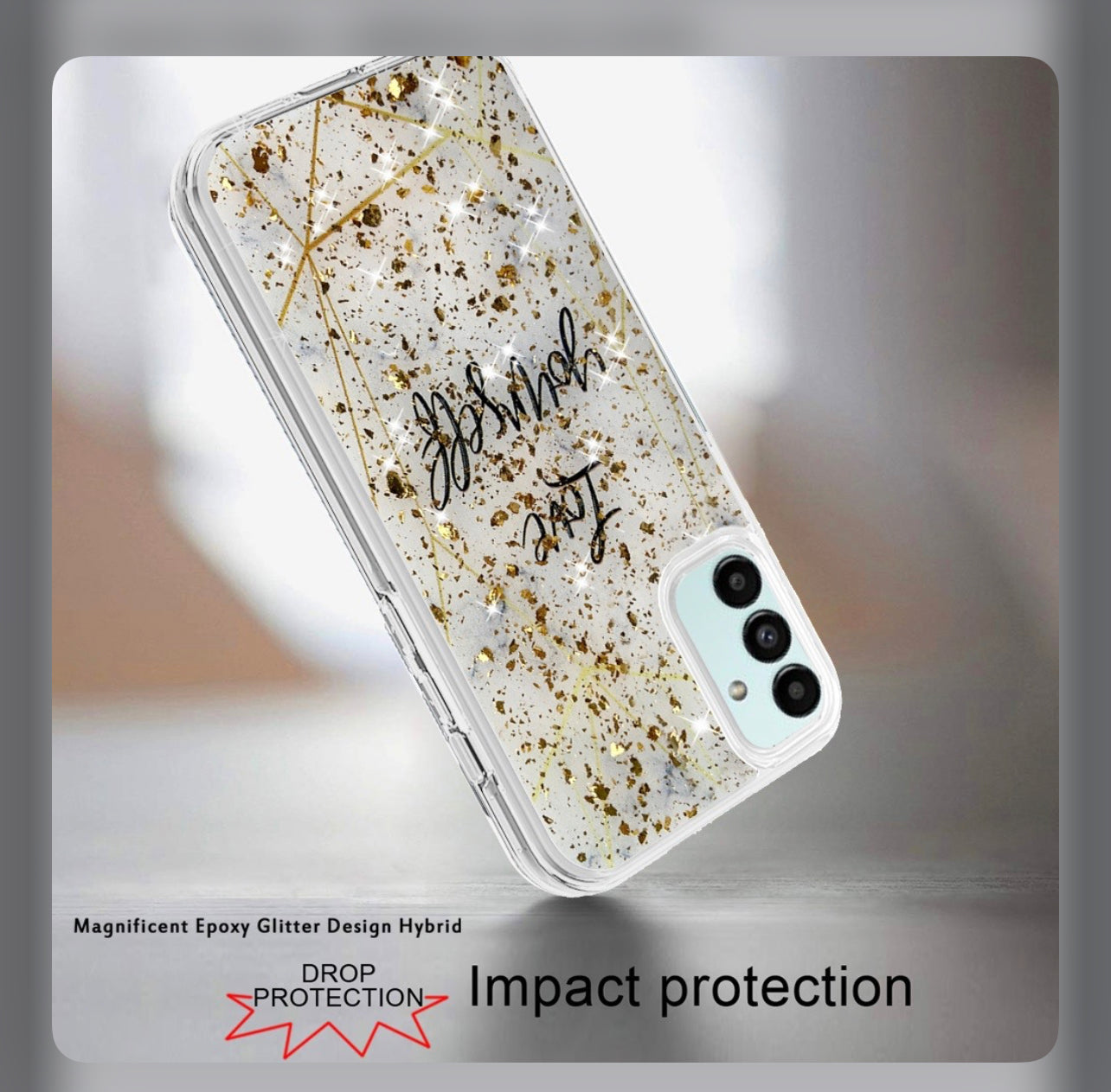 Galaxy A13 5G Glitter Dual Layer Case
