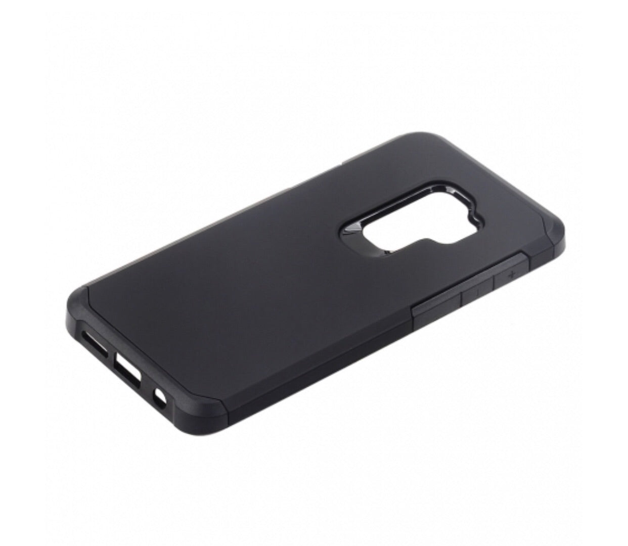 Samsung Galaxy S9 Plus - Solid Black Honey Leather Back Case