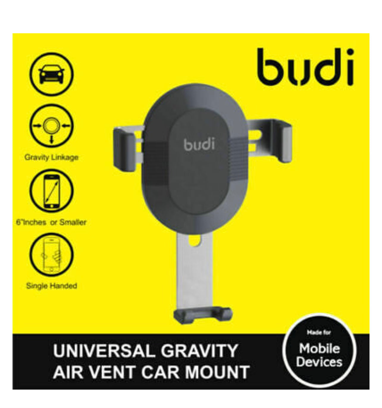 Budi Universal Gravity Air Vent Car Mount