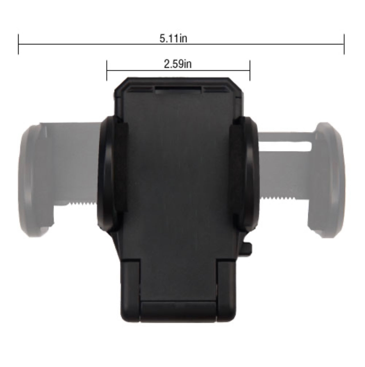 MyBat Pressure Dash And Vent Mount- Black