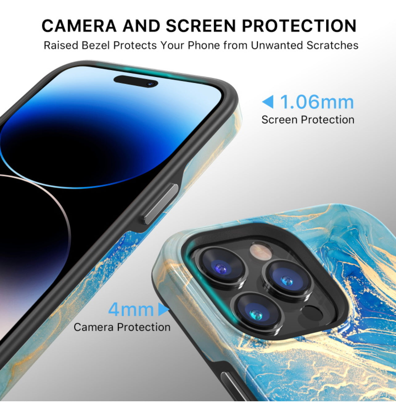 MyBat Pro Fuse Series MagSafe Case for Apple iPhone 14 Pro (6.1) - Ocean Marble