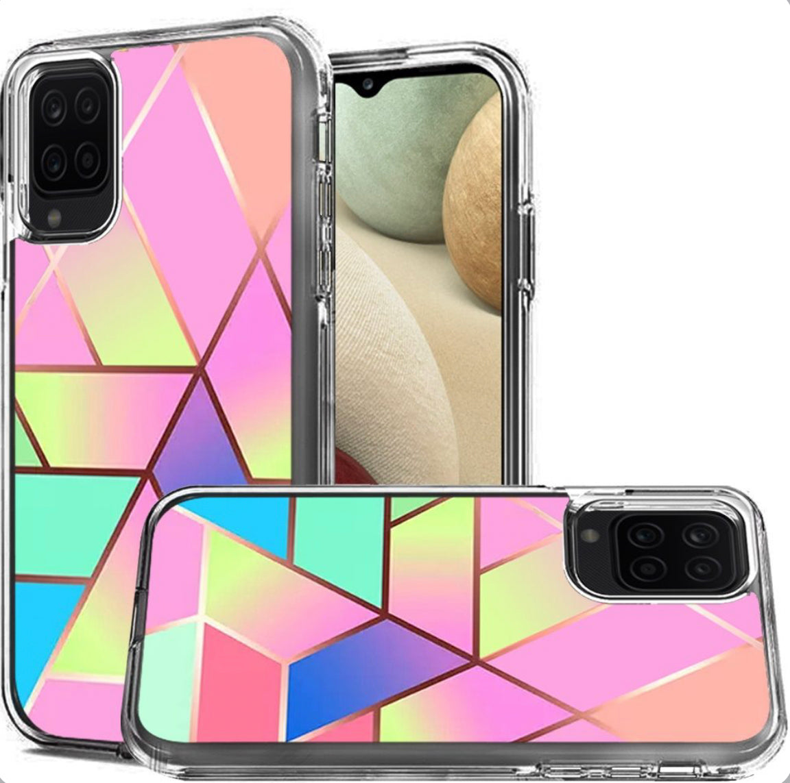 Samsung Galaxy A12 Rainbow Hybrid Case