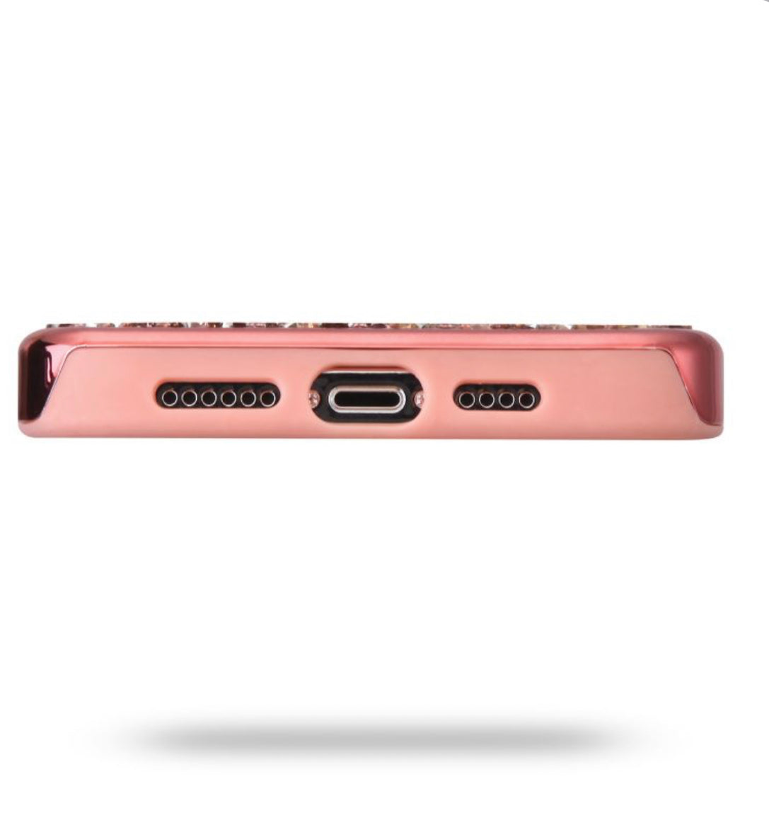 iPhone 13 (6.1) Encrusted Rhinestone Hybrid Cover