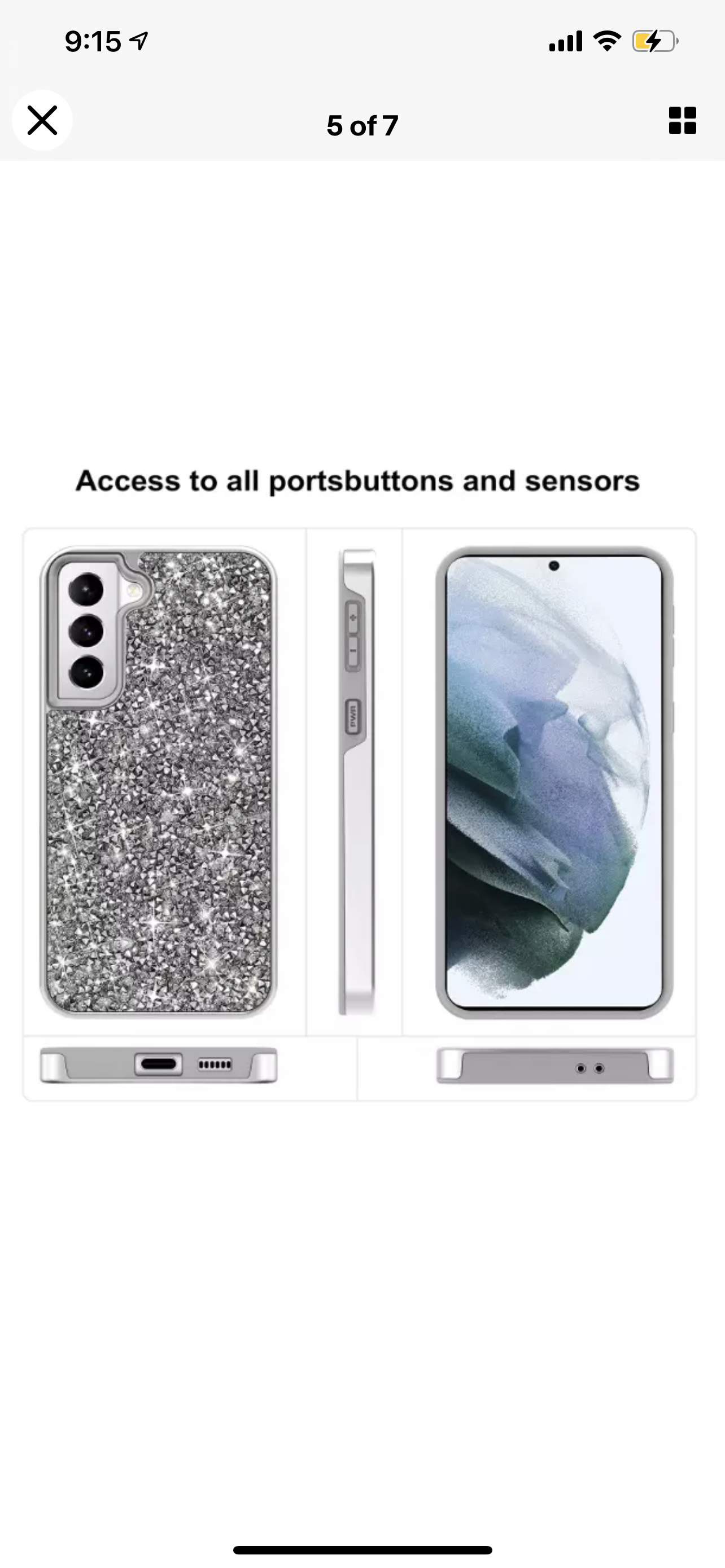 Samsung Galaxy s21 Rhinestone Bling Case