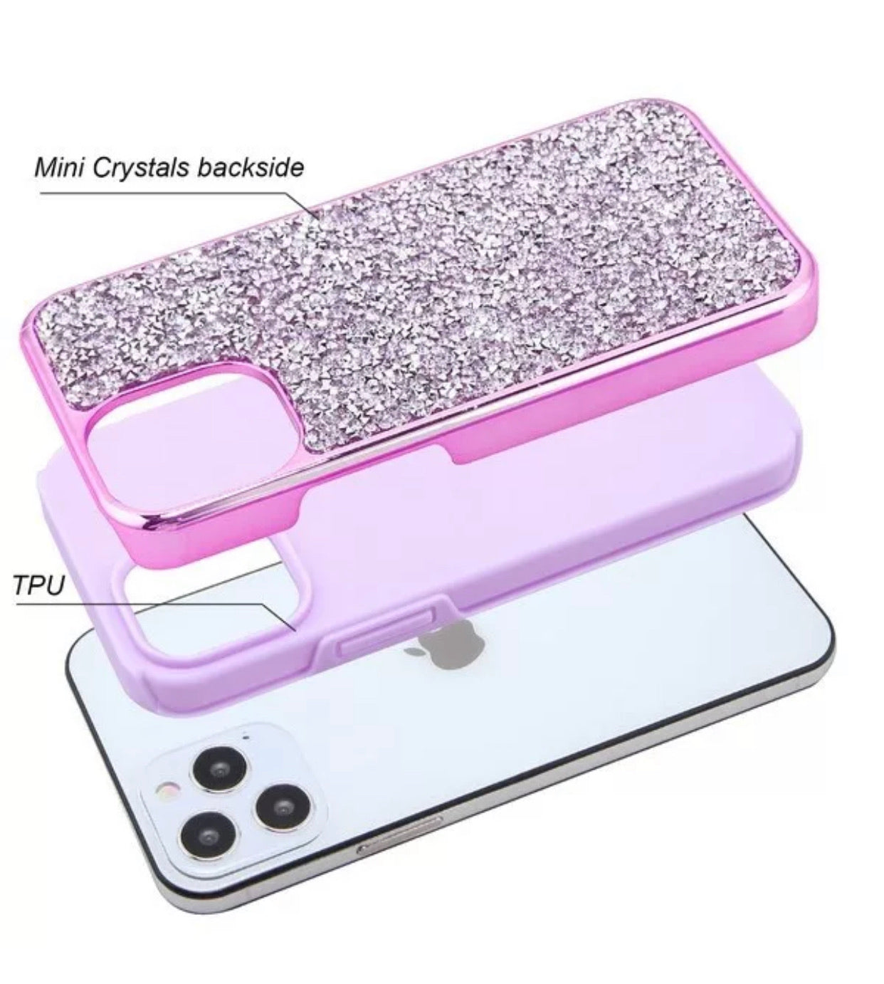 iPhone 12 Pro Max (6.7) Encrusted Bling Case
