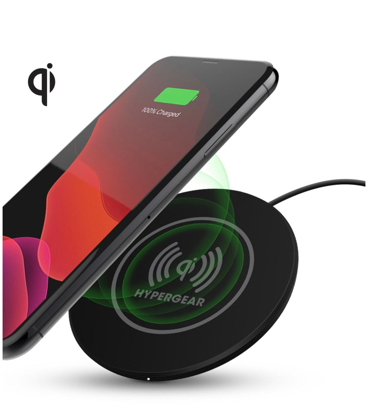 HYPERGEAR QI WIRELESS CHARGING PAD - BLACK