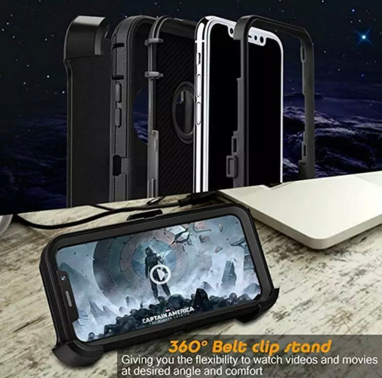 Samsung Galaxy Note 10 + Heavy Duty Case