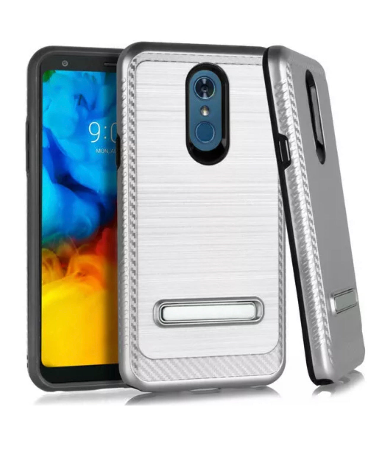 LG Stylo 5/+/Plus Brushed Hybrid Magnetic Stand Case