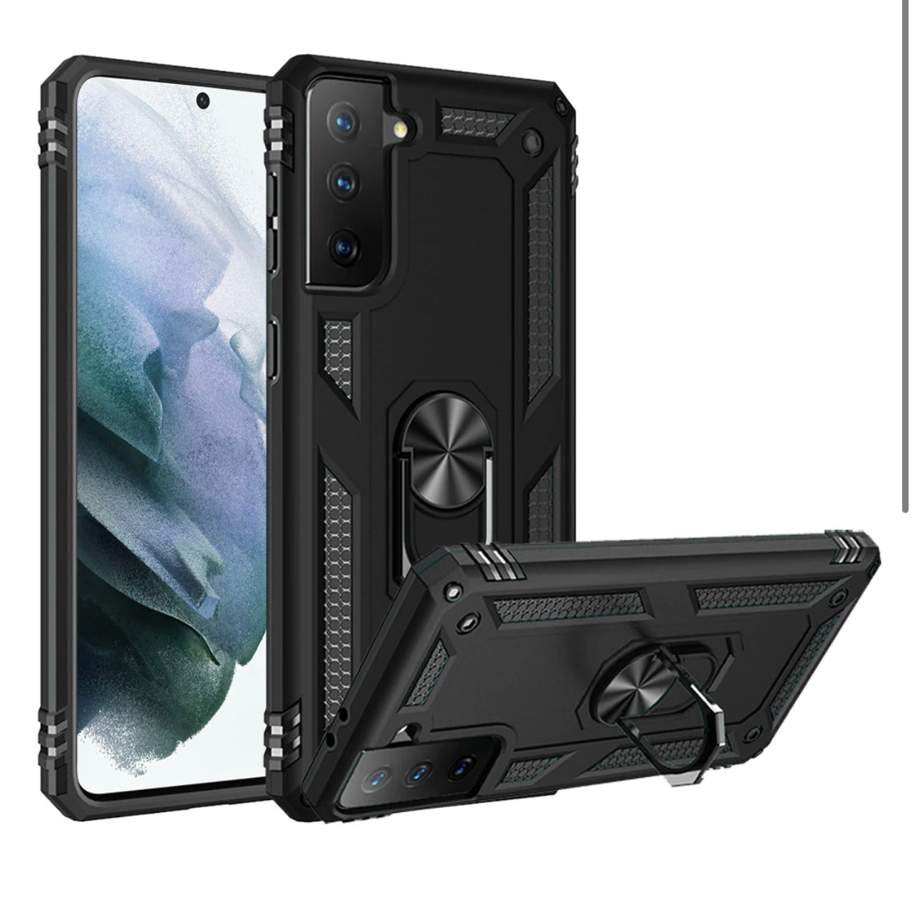 Samsung Galaxy S22 Magnetic Ring Kickstand Hybrid Case Cover