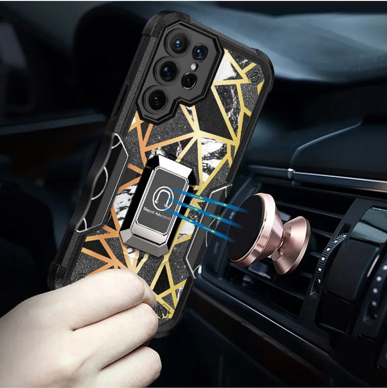 Samsung Galaxy S23 Hybrid Magnetic Ring Stand Case