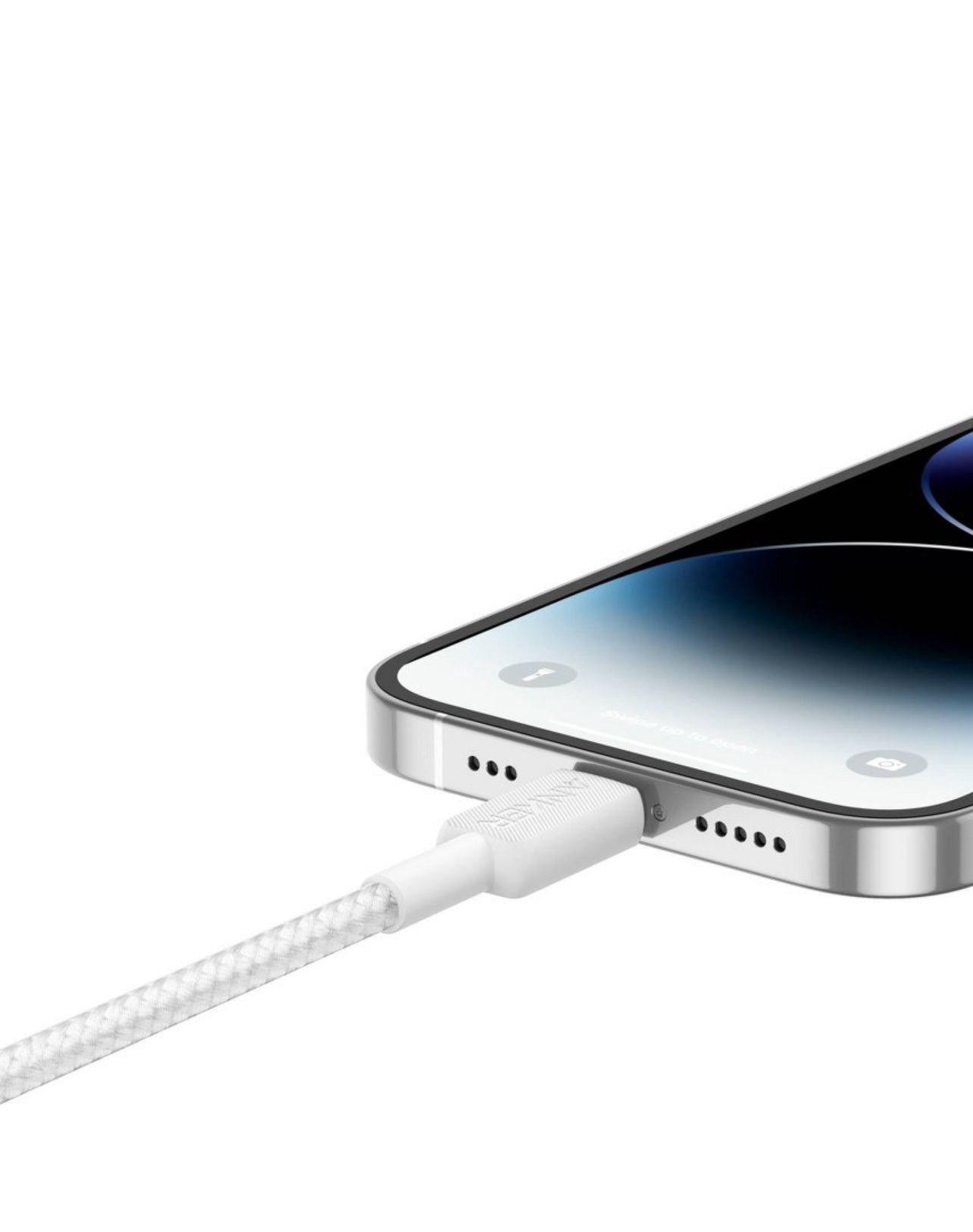 Anker 6' Braided Lightning to USB-C Fast Charging Cable - White