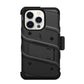 MyBat Pro Antimicrobial Maverick Series w/ MagSafe Case with Holster and Tempered Glass for Apple iPhone 15 Pro Max (6.7) - Black / Black