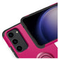 For Samsung S23 FE 5G Tough Hybrid With Ring Stand- Hot Pink