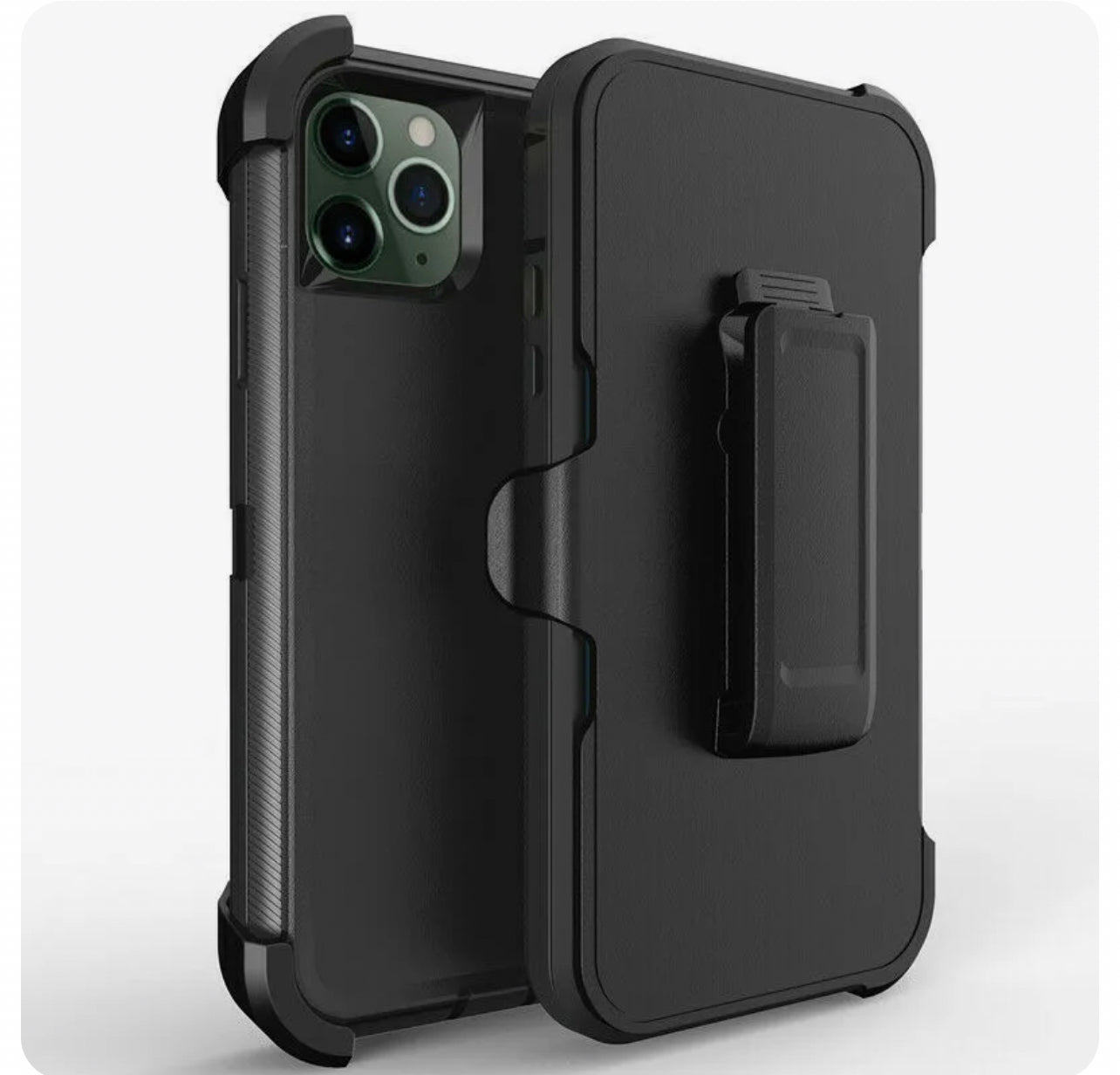 iPhone 15 Pro Max Shockproof Heavy Duty Case W/ Belt Clip