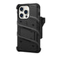 MyBat Pro Antimicrobial Maverick Series w/ MagSafe Case with Holster and Tempered Glass for Apple iPhone 15 Pro Max (6.7) - Black / Black
