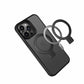 iPhone 15 Pro Max [Magnetic Circle] Kickstand Hybrid - Black