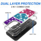For Samsung S23 Ultra Sparkle Glitter Hybrid Case Cover - Colorful