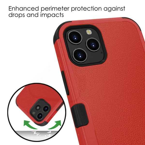 APPLE IPHONE 12 / IPHONE 12 PRO -TUFF HYBRID COVER - RED / BLACK