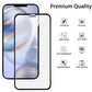 FULL COVERAGE TEMPERED GLASS FOR APPLE IPHONE  12/PRO (6.1) - BLACK