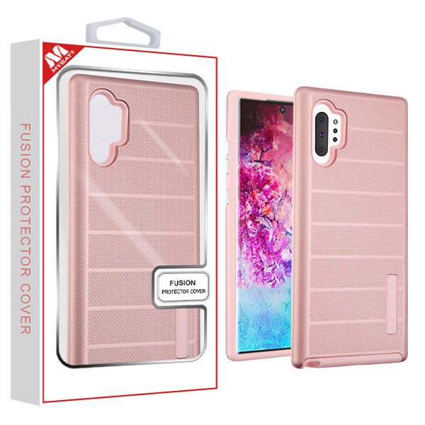 Samsung Galaxy Note 10 Plus Textured Dots Cover- Rose Gold