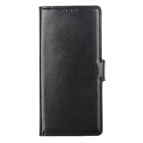 Samsung Galaxy Note 8 - Black Tailored Leather Textured Wallet Case