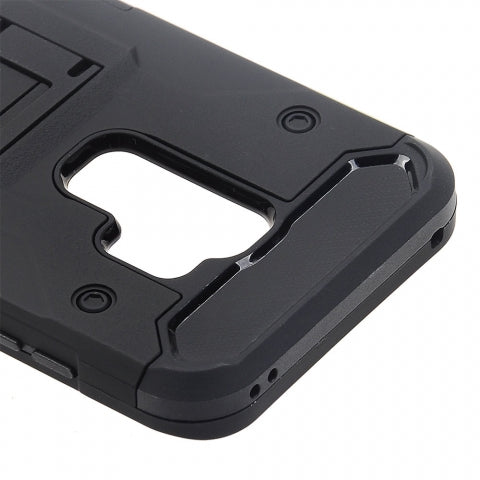 Samsung Galaxy S9 Plus - Black Colored Horizontal Hard Back Kickstand