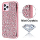 iPhone 12/PRO (6.1) -ENCRUSTED RHINESTONE HYBRID COVER - PINK