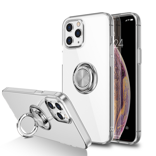 INVISIBLE RING CASE WITH THICK CLEAR TPU SHOCKPROOF PROTECTION FOR IPHONE 14 PRO MAX (6.7″) – CLEAR