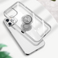 iPhone 12/PRO (6.1) -HYBRID CASE W/ RING STAND & MAGNETIC BACK - CLEAR