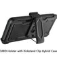 For Samsung Galaxy A13 5G CARD Holster with Kickstand Clip Hybrid Case Cover