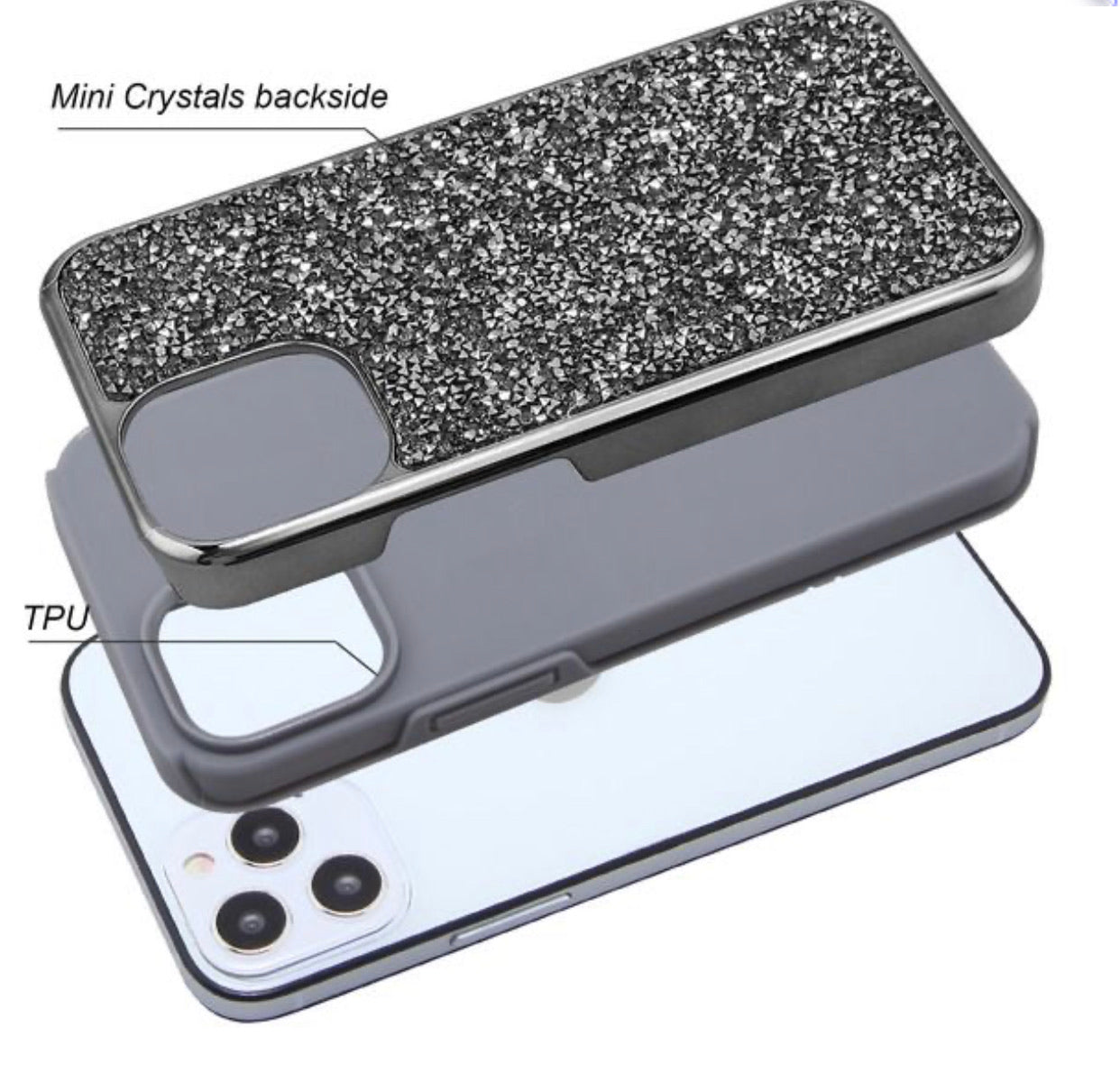 iPhone 12/Pro (6.1) Encrusted Bling Case