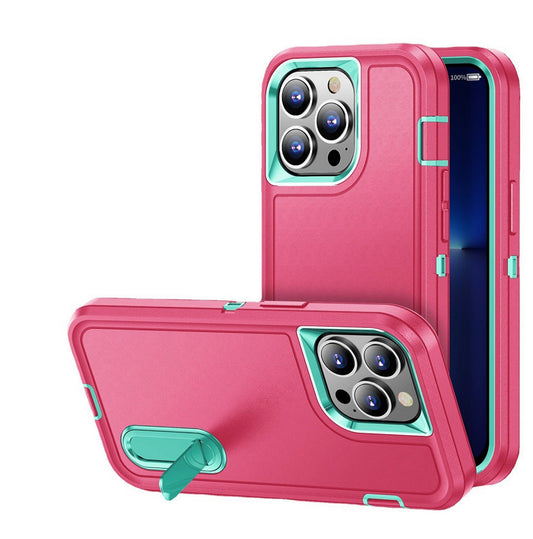 iPhone 13 Pro Max  3in1 Tough Hybrid Case w/ kickstand