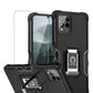 Revvl 6 Pro 5G Ring Case Defender Magnetic Stand+Tempered Glass