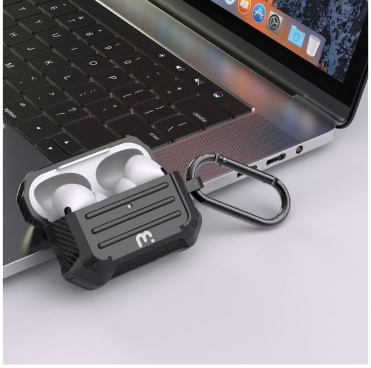 MYBAT PRO CARBON FIBER SERIES CASE FOR APPLE AIRPODS PRO - BLACK