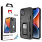MyBat Pro Antimicrobial Stealth Series (with Stand) for Apple iPhone 14 (6.1) - Black / Black