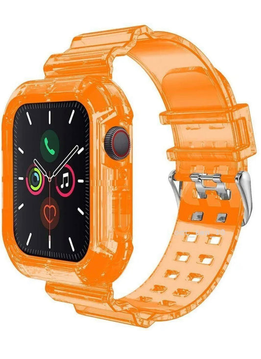 Clear iWatch Band Strap + Case