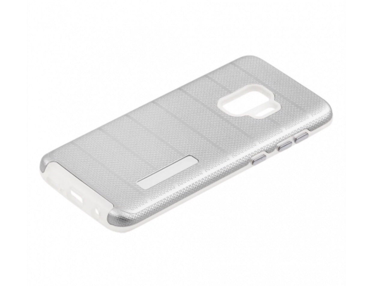Samsung Galaxy S9 - Hybrid Slim Snap On Case- Silver Color