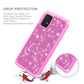 Samsung Galaxy A52 5G Bling Hybrid Case- Hot Pink