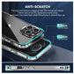 iPhone 14 PRO 6.1” PURE CRYSTAL Transparent Thick 2.0mm ShockProof Chromed Buttons Case Cover - Clear