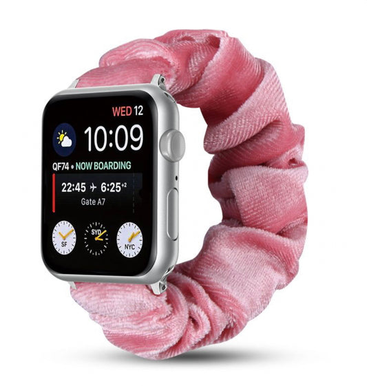 SCRUNCHIE WATCHBAND FOR APPLE WATCH 42MM / 44MM - PINK