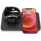 Seneo 2 in1 7.5W Fast Wireless Charger Charging Pad Stand For Apple Watch iPhone