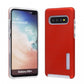 Samsung Galaxy S10 Plus - Hybrid Slim Snap On - Red Color PC textured Back Case