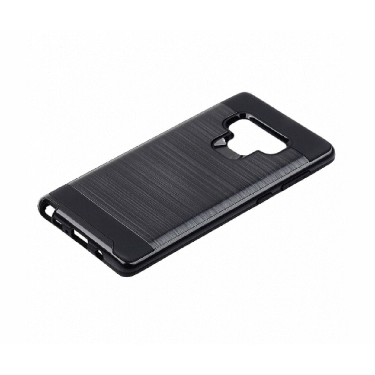 Samsung Galaxy Note 9 Brushed Hybrid Protector Cover - Black / Black