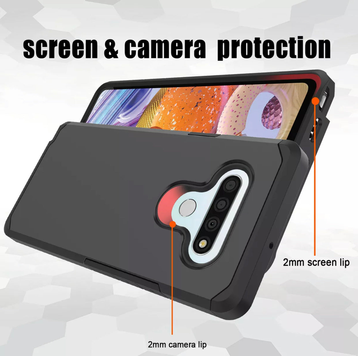 LG Stylo 6 Shockproof Hybrid Case