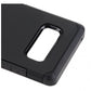 SAMSUNG GALAXY NOTE 8 - SOLID BLACK HONEY LEATHER BACK COVER ON BLACK TPU SKIN